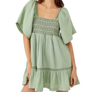 Green free people dress!